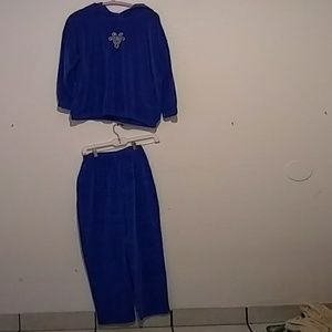 La Blanca velvet sweatpants outfit